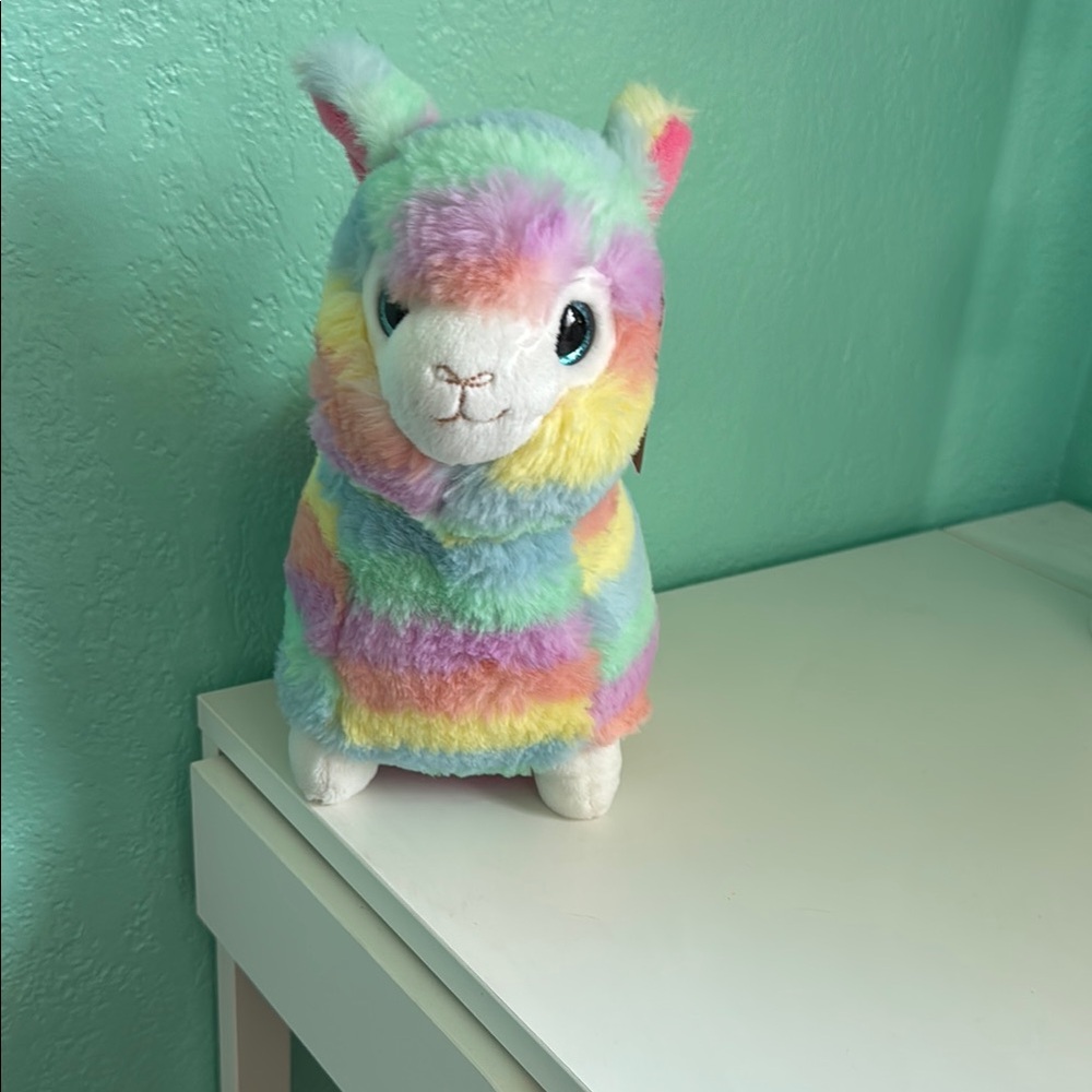 Rainbow Plush Llama